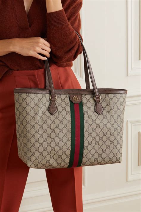 gucci leopard print tote|gucci ophidia canvas bag.